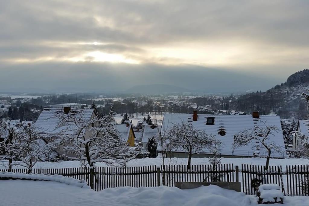 Ferienhaus Sonnenblick Entspannung Mit Sauna Kamin Und Balkon 조네베르크 외부 사진